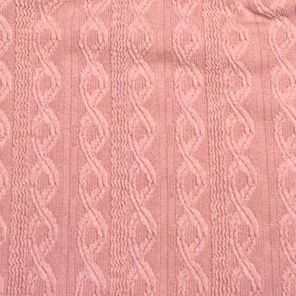 No Boundaries Lace Trim Cable Knit Coquette Mini Dress Rose‎ Pink M (8-10) NWT - Picture 6 of 13